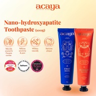 Acaya Nano-Hydroxyapatite Toothpaste | Whitening, Sensitive Gum Relief | First Date & Summer Tales F