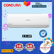 Condura Prima Inverter Split Type Wall-Mounted Air Conditioner Smart Cooling Silver Ion Filter High EER R32 Aircon 2.5HP