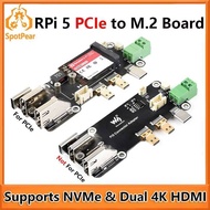 Raspberry Pi 5 PCIe to M.2 Multi Function Adapter Board Supports Dual 4K HDMI Output Pi5 Connector A