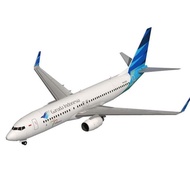 Garuda Indonesia Airplane Papercraft A737