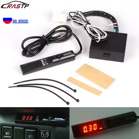 RASTP-12V Turbo Timer For Universal Car Auto With Original Box (Red/Blue/White LED Light) With Logo 