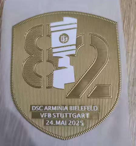 80 81 82 Times DSC ARMINIA BIELEFELD 24_MAI 2025 Football Badge Brown Color Soccer Patches