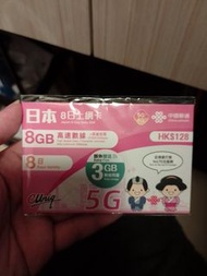 日本8日8GB 5G/4G SIM卡
