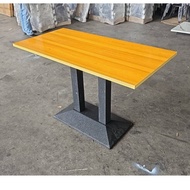 CAFE LOW & HIGH TABLE/ SOLID WOOD TABLE TOP WITH METAL LEG/BAR TABLE/CAFE TABLE/CAFE MEJA/FURNITURE