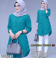 BMF - Tunik Ananda S2 Fashion Pakaian Baju Tunik Atasan Kemeja Blus Wanita Muslim