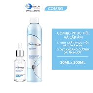 Combo Xịt khoáng cấp ẩm Bio-essence 300ml & Tinh chất cấp ẩm và phục hồi Bio-essence Bio water vitam