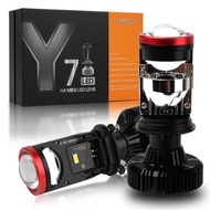 H4 Mini Projector Headlight Spotlight Y7 Grade A Y6 Y8 Ze Led 12/ 24V
