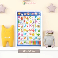 Poster Timbul Pendidikan Anak Belajar Huruf Abjad English Letter