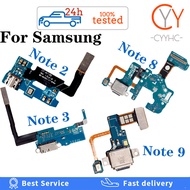 สำหรับ Samsung Galaxy หมายเหตุ8 9 2 3 N950 F N960 N900 N7100 N9005 USB ชาร์จพอร์ต Dock Connector ชาร์จสำหรับ Note2 Note3 Note8 Note9เปลี่ยนสาย Flex อะไหล่