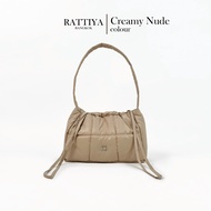 Small Puffer Gather Bag P-Nyl / 2 colors กระเป๋านุ่มนิ่ม ทรงเกี๊ยว ใบเล็ก น้ำหนักเบา สะพายไหล่