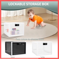 3.6 Gallon Capacity Lockable Storage Bin with Combination Lock Household Lockable Storage Box Portab