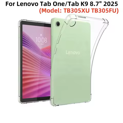 New For Lenovo Tab One 8.7 2025 TPU Silicon Transparent Tablet Case Funda For Lenovo Tab K9 TB305XU/