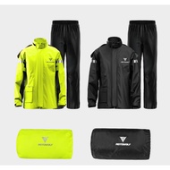 MOTOWOLF Rainsuit Baju Hujan High Quality Rain Coat Suit Motorcycle Raincoat 100% Waterproof