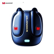 Monster MQO22 TWS หูฟังบลูทูธการออกแบบคลิป Touch HD พร้อมไมโครโฟนหูฟังกีฬาชุดหูฟังสําหรับเล่นเกม