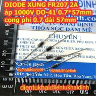 100 pcs PULSE DIODE DIODE FR107 / FR207 107 1A voltage 1000V 207 2A 1000V kde2897