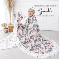 Mukena Dewasa Rayon Bali Premium Motif Batik GANDHI Terbaru 2024 Bahan Adem Lembut Aesthetic Size Jumbo