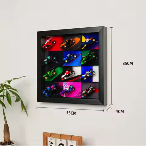4cm Thick Suitable For Lego 71049 F1 Racing Mini Building Block Storage Box Blind Box Wall Hanging F