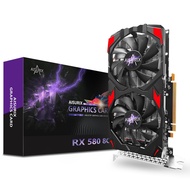 AISURIX RX 580 Graphics Card, 2048SP, Real 8GB, GDDR5, 256 Bit, Pc Gaming Video Card, 2XDP, HDMI, PC