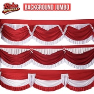 MERAH RED AND WHITE STAGE BACKGROUND | Indonesian Independence Day Stage Decoration August 17th | IN