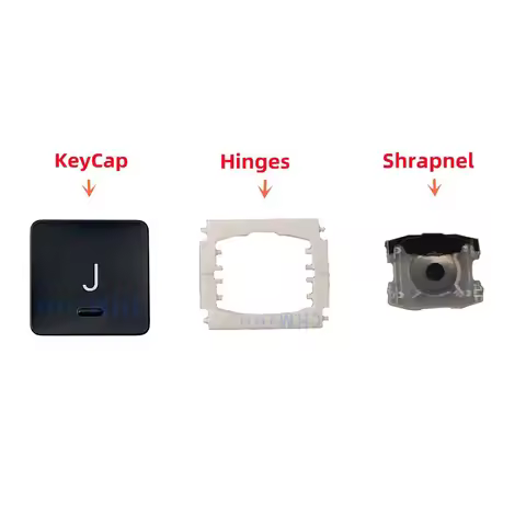 A1534(2017) A1706 A1707 A1708 Replacement Individual J KeyCap Hinges or Shrapnel are Applicable for 