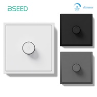 BSEED Light Dimmer Switch Rotary Knob Dimmer Switch Adjustable Brightness Controller Plastic Frame B