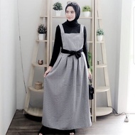 Alana Overall Kotak / Memothboutique / Overall / Outer Tanpa Lengan / Outer Wanita / Outer Baju / Ov
