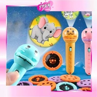 One-c-5737 Children's Toy Character Picture Projector Flashlight/Fun Flashlight/Projector With 3 Pic