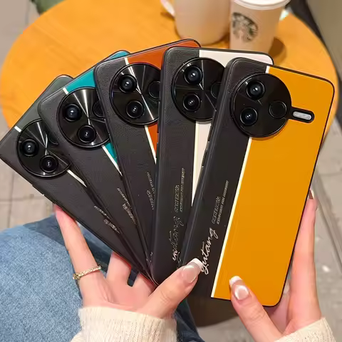 For MI POCO F7 Ultra F7 Pro Case Fashionable Simple Fluoescent Color Leather Anti-fall Cover For MI 