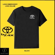Round Neck T shirt Microfiber Quick Dry Fit Jersey Logo Embroidery Sulam Toyota bZ4X Battery Electri