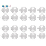 New Transparent Openable Plastic  Ball Transparent Bauble Decoration Gift Box 3CM