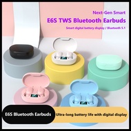 New E6S Wireless Bluetooth Earbuds - In-Ear Noise-Canceling with Extra Long Battery Life & Digital D