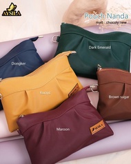 Nanda pouch by aysila chocoly/dompet dan pouch Nanda bahan anti air pouch terlaris dan termurah