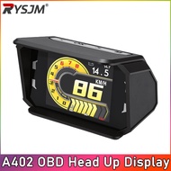A402 OBD2 Car Head Up Display Speed Meter Gauge Digital Meter Car Water Temp RPM Boost HUD Speedomet