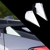 2Pcs ABS Chrome Car Rear Window Spoiler Triple-Cornered Cover Sticker for Toyota C-HR CHR 2016-2020 Accessories