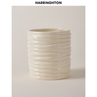 Harringhton Cream Style Ceramic Makeup Brush Storage Tube Eyeliner Eyebrow Pencil Organizer Modern S