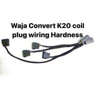 waja MMC 4g18 convert k20 coil plug wiring hardness k20/k20a/k24 denso denso r  cop ignition plug