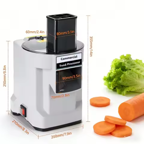 K8600 Commercial Dicing Machine White 3-in-1 Multi-Function Electric Cutter Strips Shreds Slices Dic