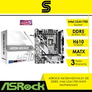ASROCK H610M-HDV/M.2+ D5 DDR5 Intel LGA1700 Socket Motherboard
