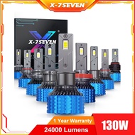 USA X-7SEVEN H4 LED Headlight Bulbs X-ULTRA 130W 24000Lumens 6500K white color 9005 9006 9007 9012 H
