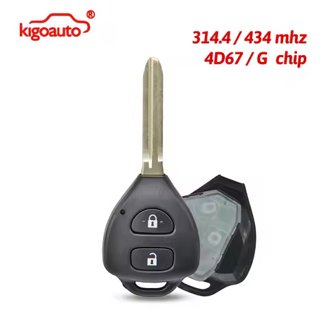 Kigoauto Tokai Rika B41TH 314.3Mhz Remote Key 2Button TOY43 B41TA/B42TA/B44TA/G01TA 433Mhz G/4D67 Ch
