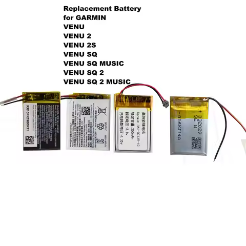 Battery for GARMIN VENU 2S SQ 2 MUSIC Smart Watch 361-00139-10 361-00086-12 361-00136-10 361-00136-2