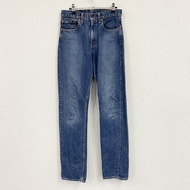 Levi's 505 牛仔褲，拉鍊門襟，靛藍色，W29 碼，古著。