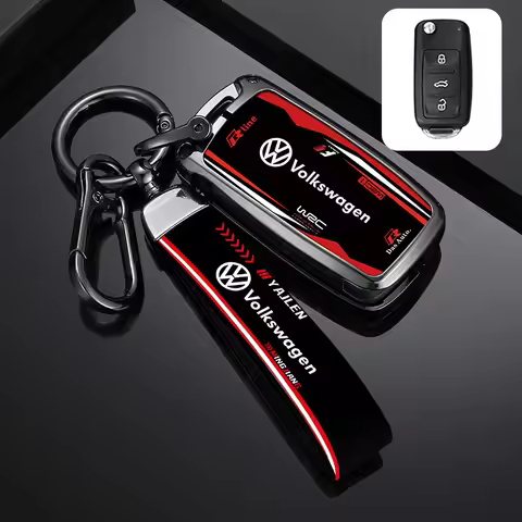 Fashion Racing Style Design Car Key Case Cover Key For VW Volkswagen Polo Tiguan Passat B5 B6 B7 Gol
