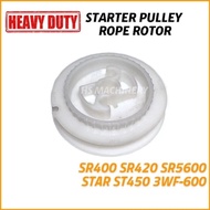 Heavy Duty  SR400 SR420 SR5600 STAR ST450 3WF-600 Mistblower Rope Rotor Starter Pulley [HSMACHINERY]