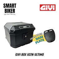 GIVI U37N 37L Top Box Monolock ABS Plastic With Base Plate