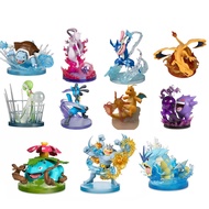 Pokeman Anime Figures Charizard Mewtwo Gengar Blastoise Greninja Gardevoir Dragonite Action Figures 