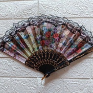 Folding Fan Dance Fan Spanish Fan Lace Random Motif Colorful Fan Travel Fan Travel Fan Beautiful Fan