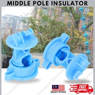 Electric Fence Middle Pole Insulator Clips Fencing Polywire Poly Poli Wire Metal Post Rod Pagar Elektrik Api Tiang Tali