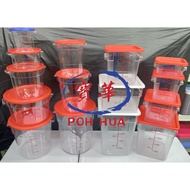 PC Plastic Cambro Similar Square Round Container Transparent Polycarbonate 2QT - 22QT Storage Polyet