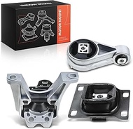 Frankberg 3 x Engine Mount, Transmission Bearing, Torque Support Bearing, Front Rear Compatible with